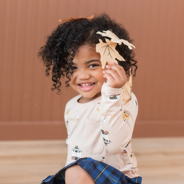 Long Sleeve Toddler Crew Neck Tee