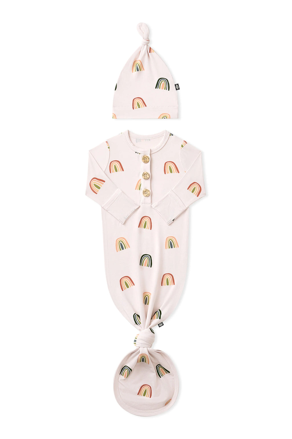 Knotted Day Gown with Hat Set