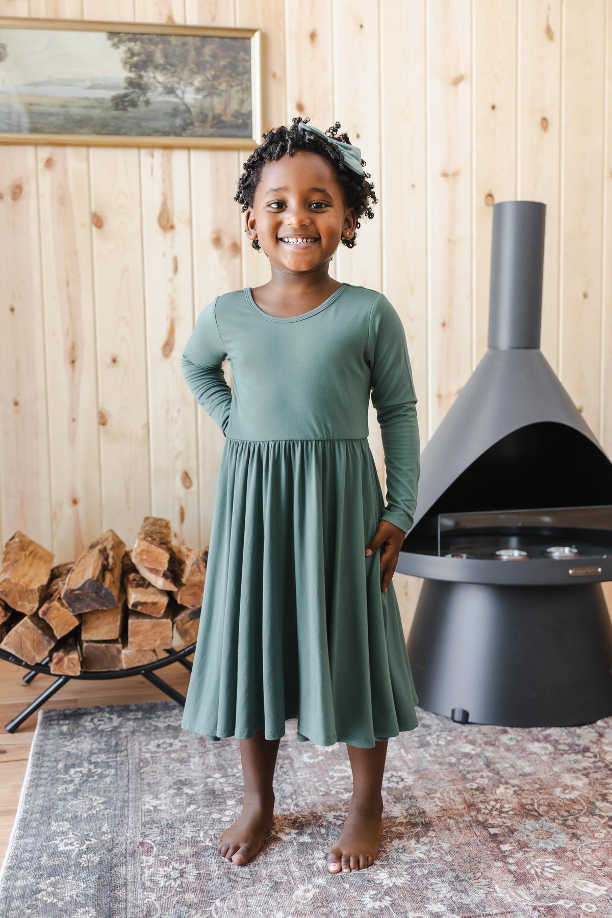 Long Sleeve Twirl Dress