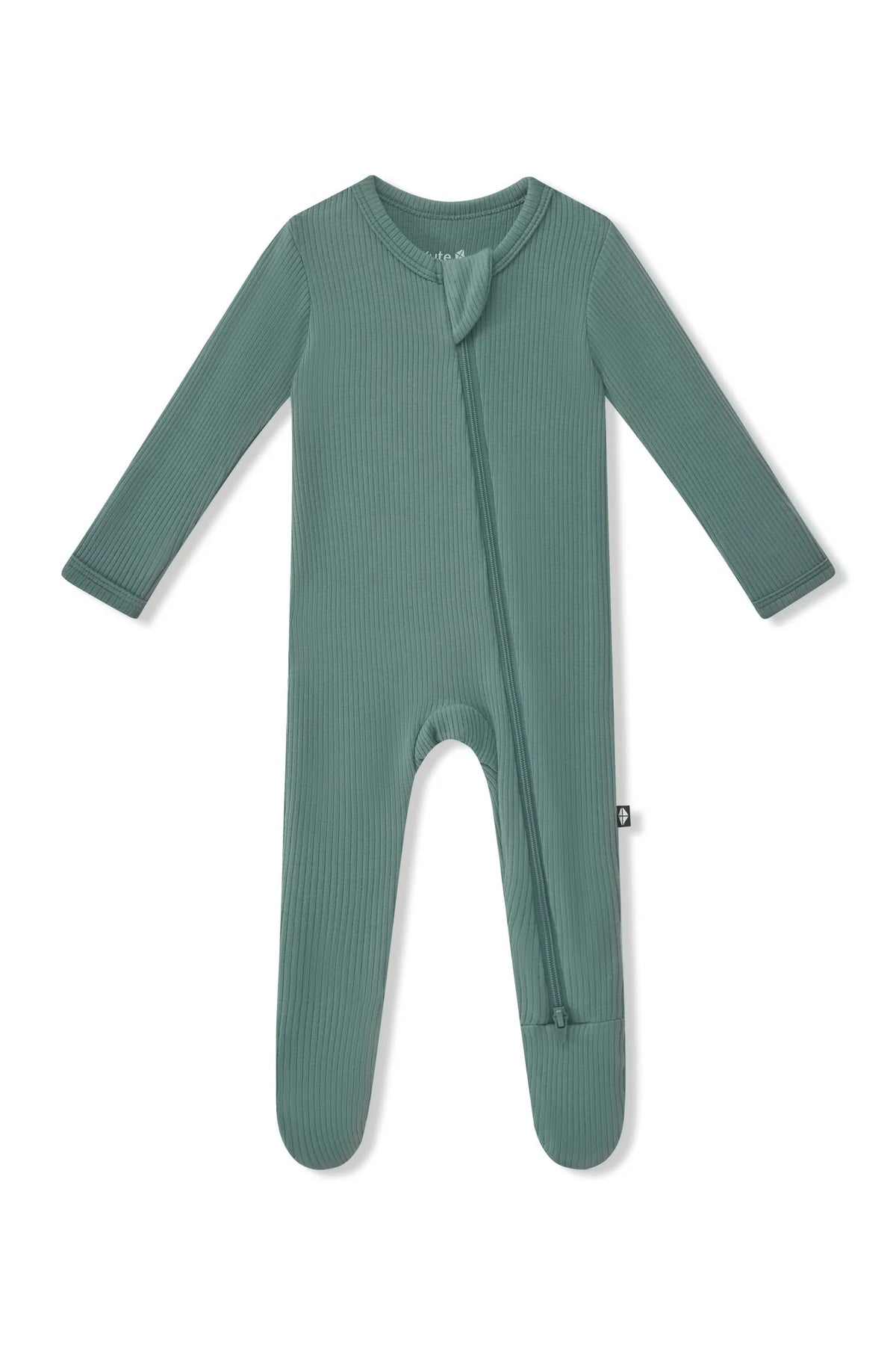 Ribbed Zipper Footie