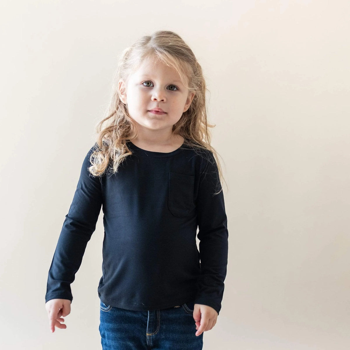 Long Sleeve Toddler Crew Neck Tee