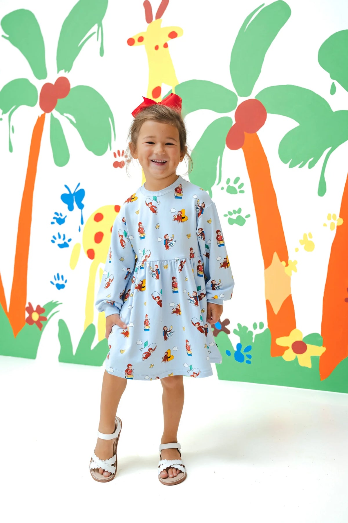 Long Sleeve Skater Dress Main image