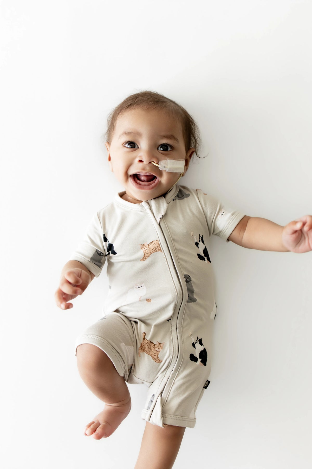 Zipper Shortall Romper
