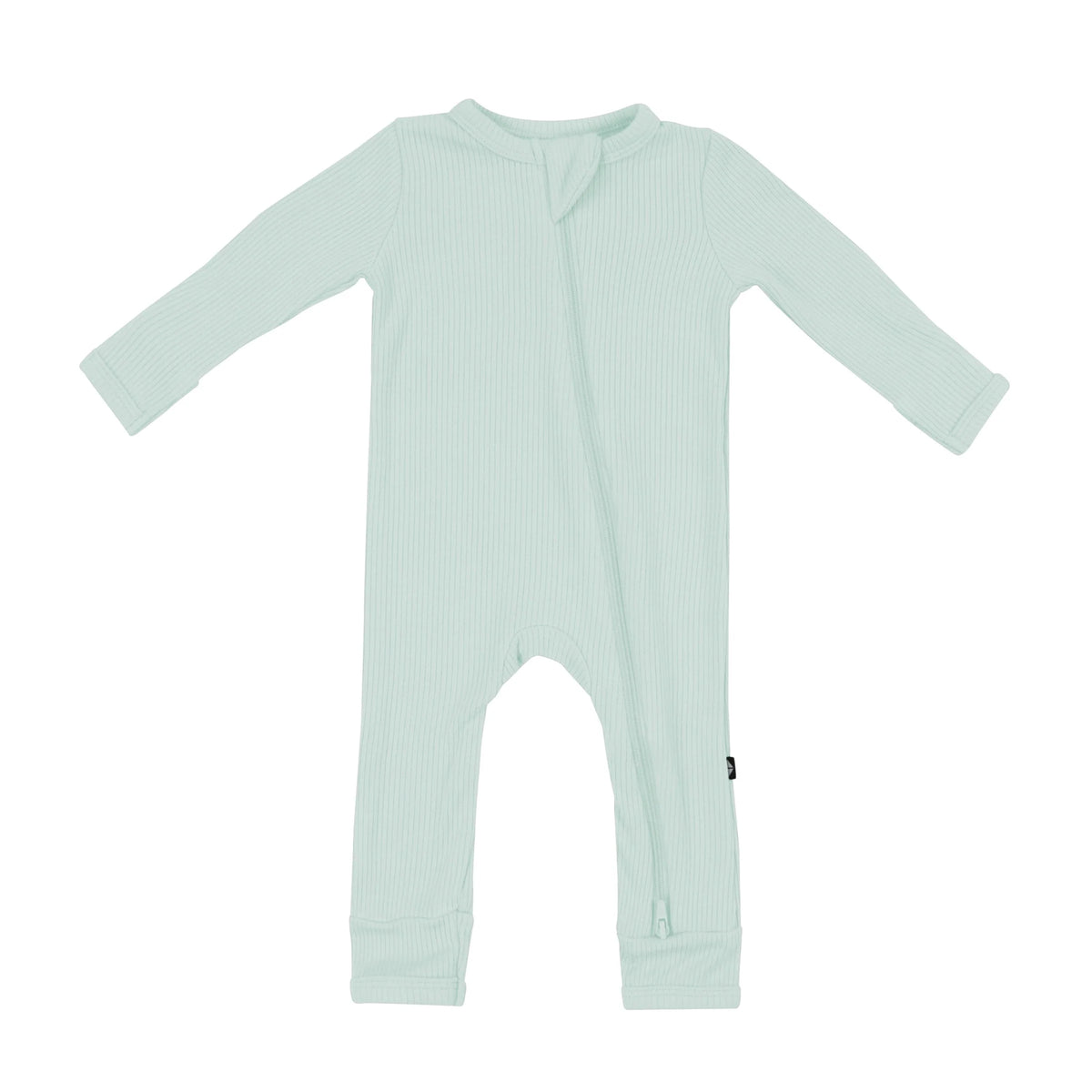 Ribbed Zipper Romper