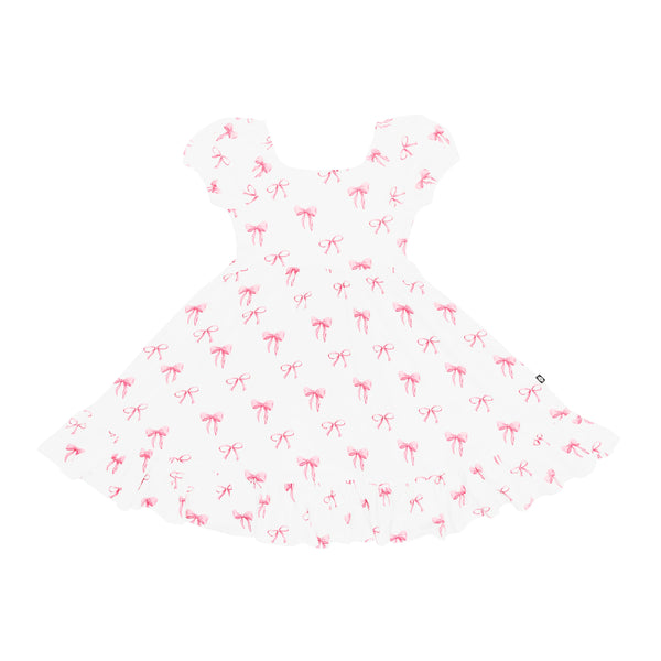 Puff Sleeve Twirl Dress