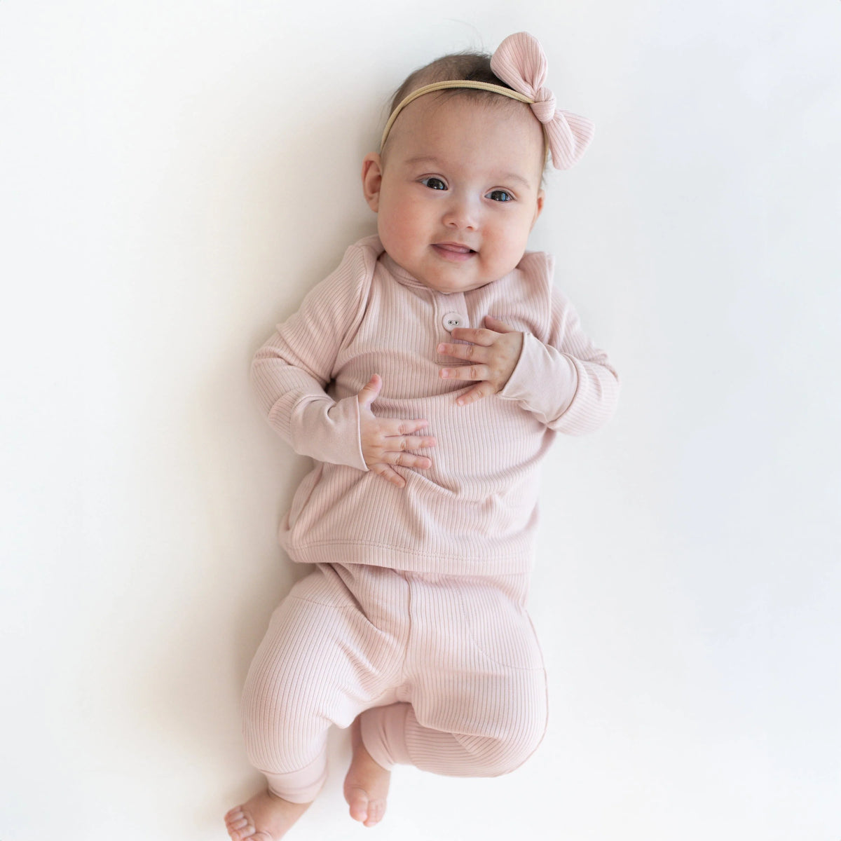 Ribbed Infant Henley Set