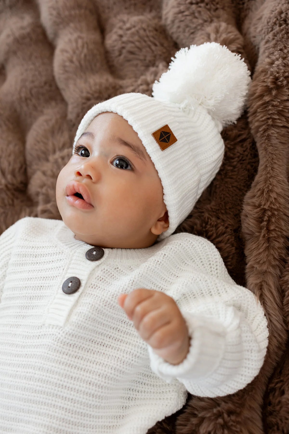 Chunky Knit Pom Beanie Main image