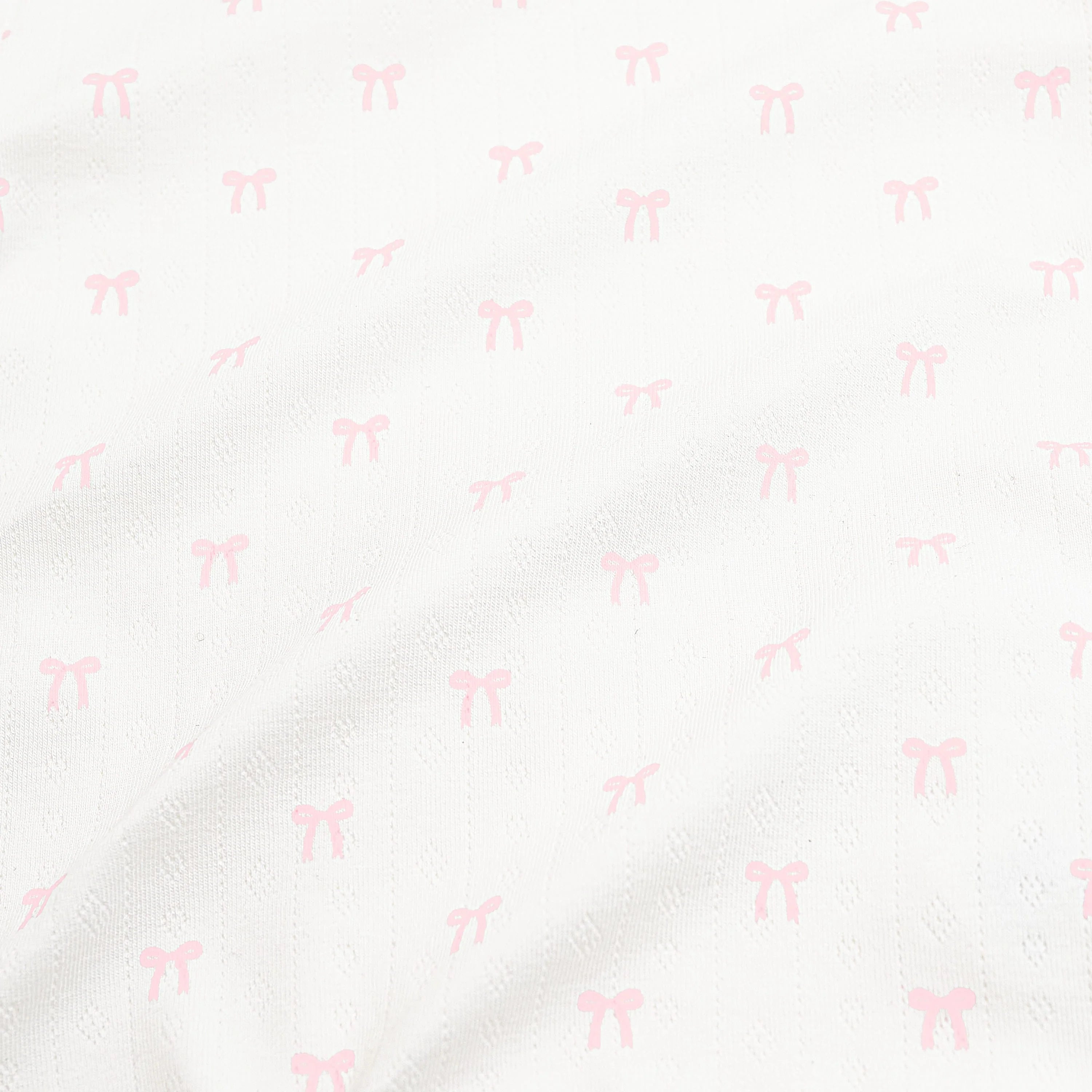 Pointelle Take Me Home Set with Cap in Sweet Pink Bow Secondary image