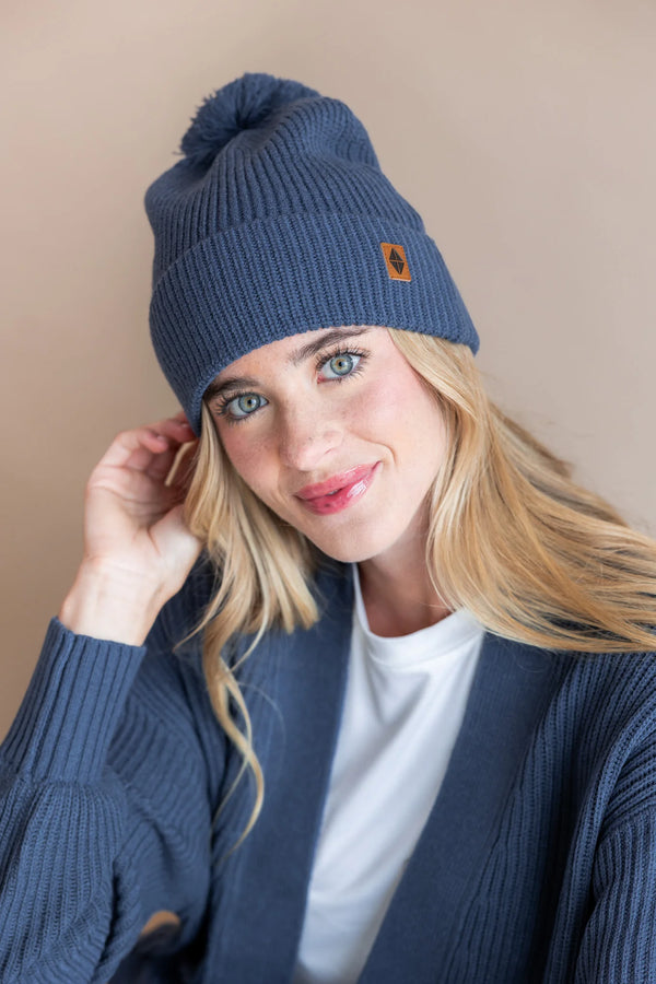 Chunky Knit Adult Pom