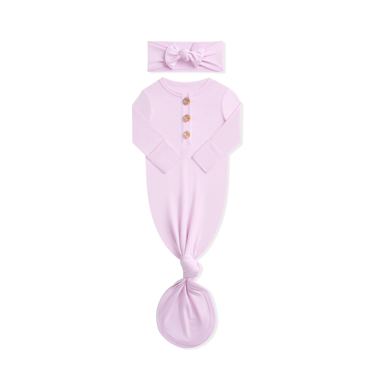 Knotted Day Gown with Bow Set