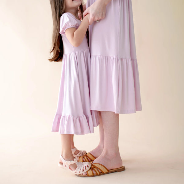 Puff Sleeve Twirl Dress
