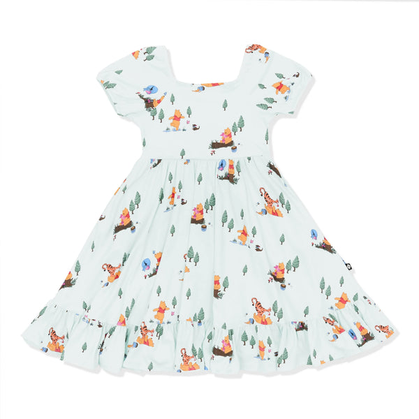 Puff Sleeve Twirl Dress