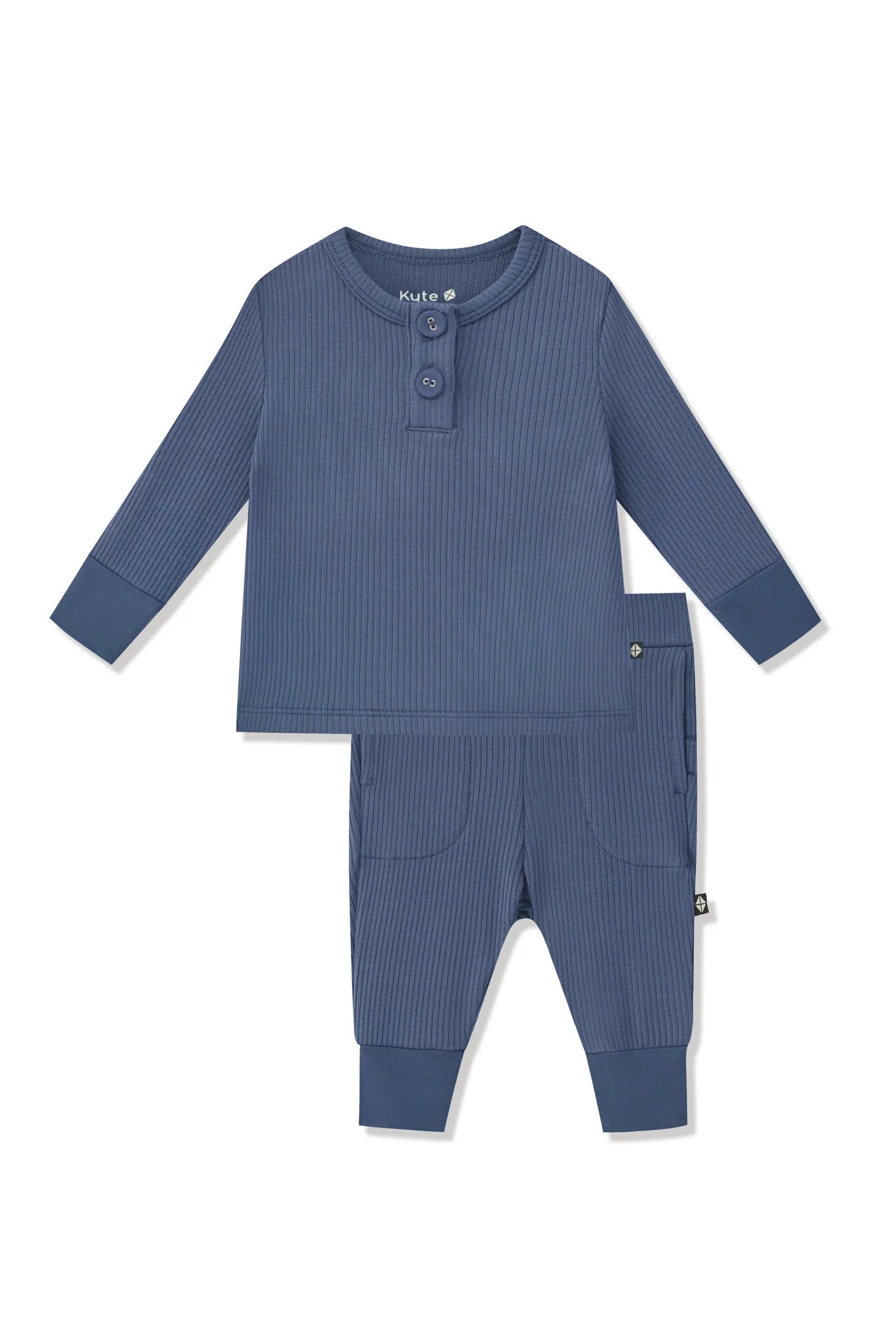 Ribbed Infant Henley Set Secondary image