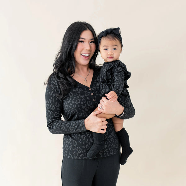 Women's Long Sleeve Henley Tee