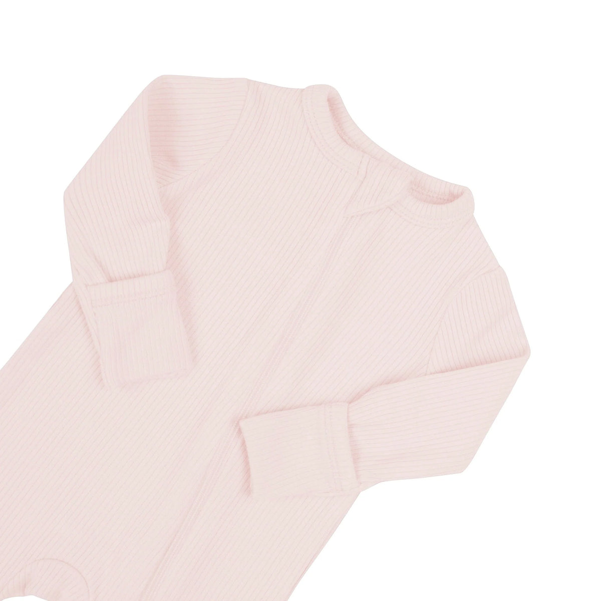 Ribbed Zipper Romper