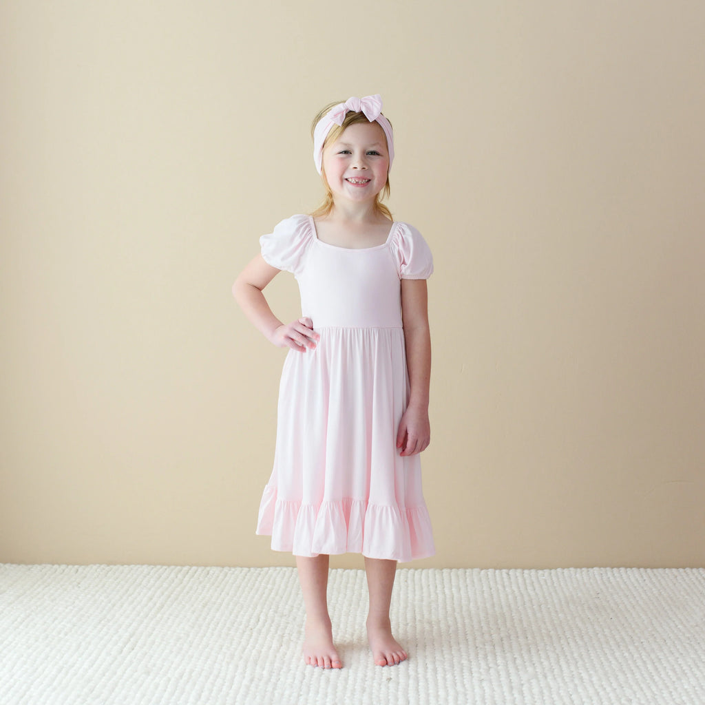 Puff Sleeve Twirl Dress
