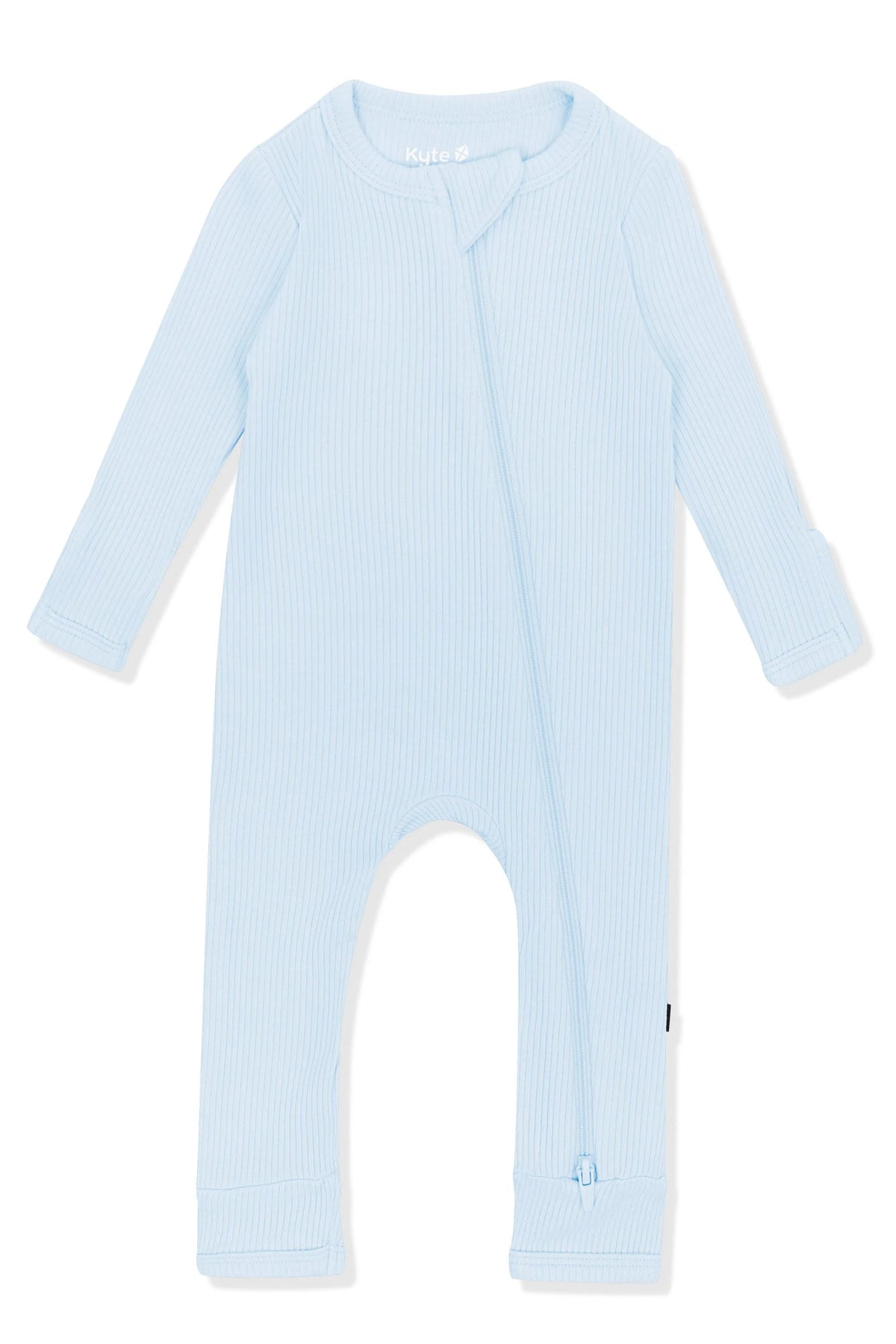 Ribbed Zipper Romper