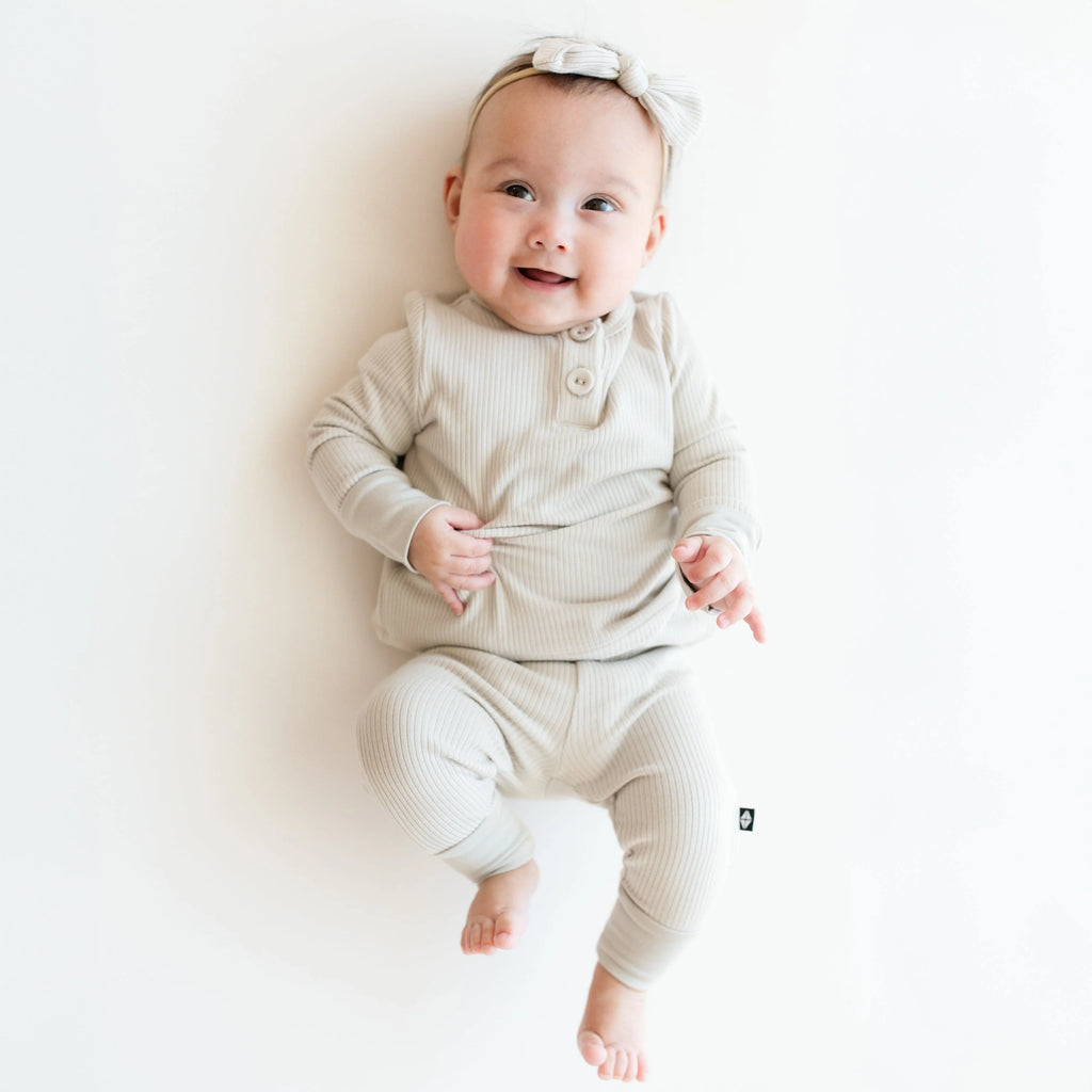 Ribbed Infant Henley Set