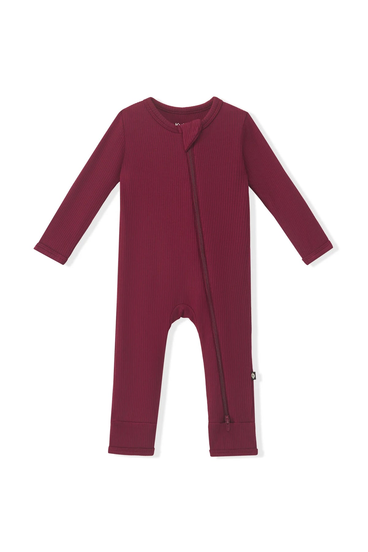 Ribbed Zipper Romper