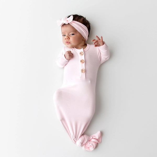 Knotted Day Gown with Bow Set