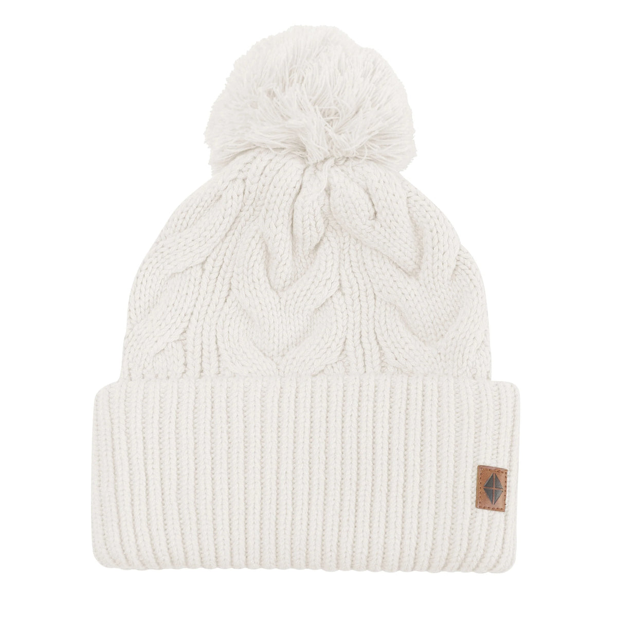 Cable Knit Adult Pom Beanie