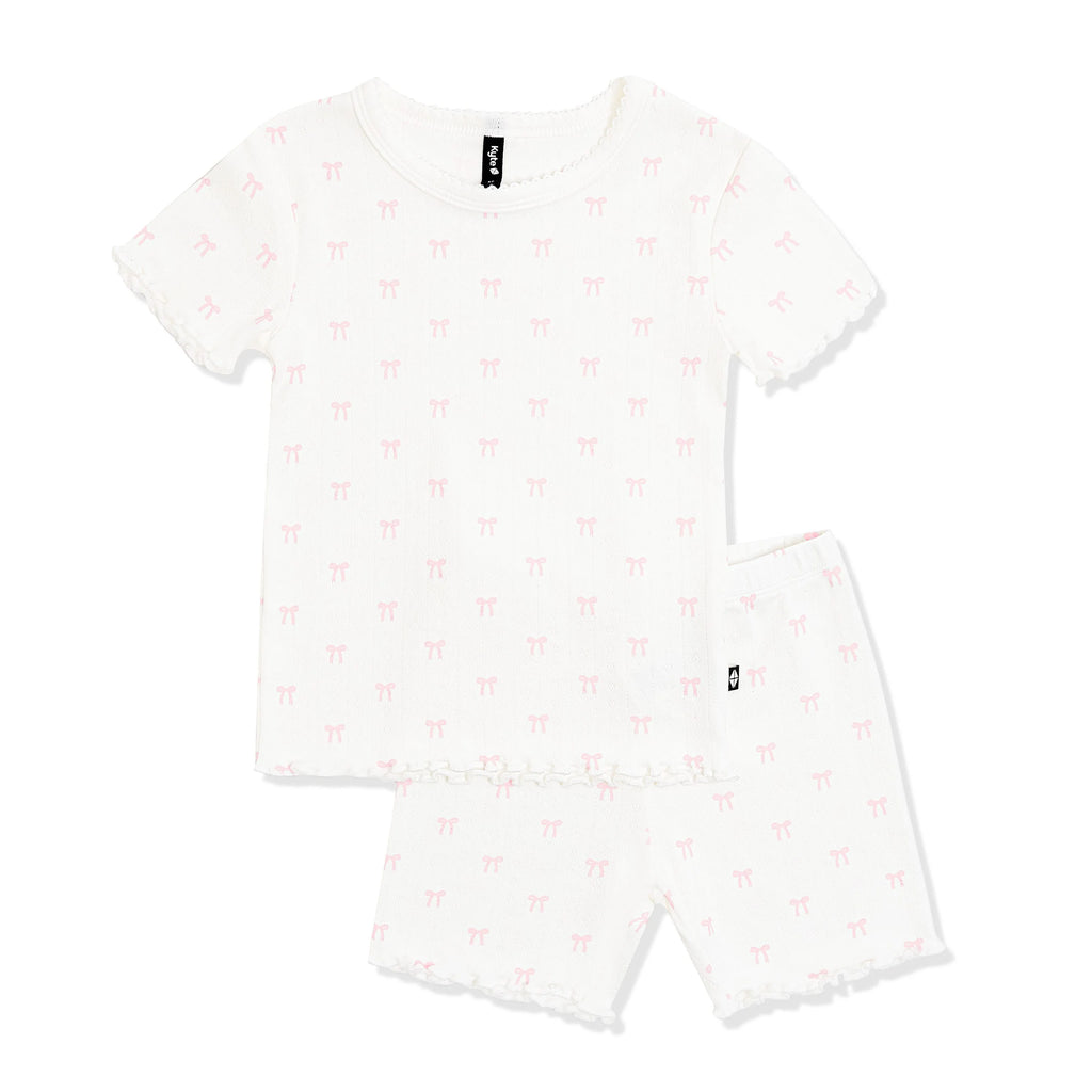 Pointelle Short Sleeve Set