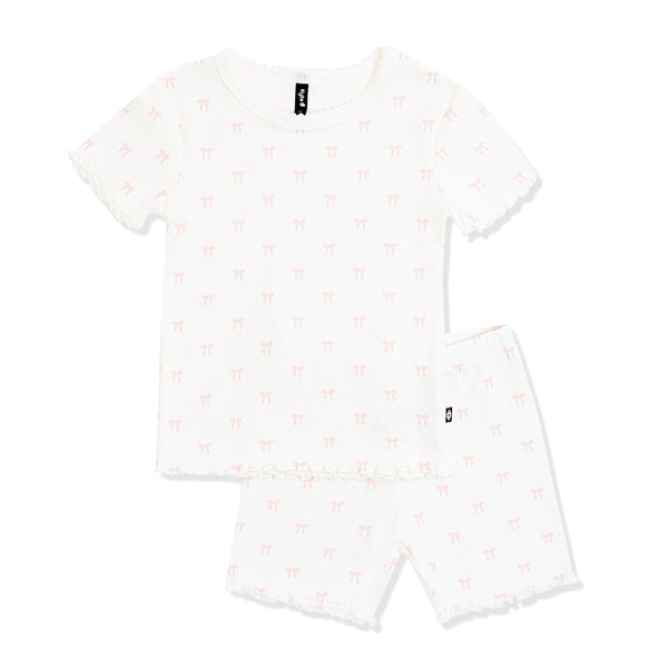 Pointelle Short Sleeve Set