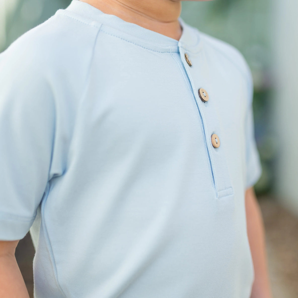 Short Sleeve Toddler Henley Tee