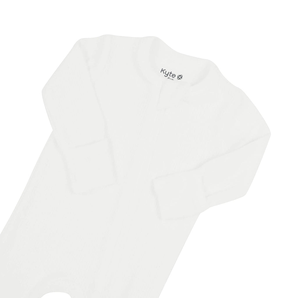 Ribbed Zipper Footie