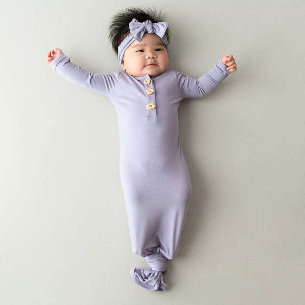 Knotted Day Gown with Bow Set