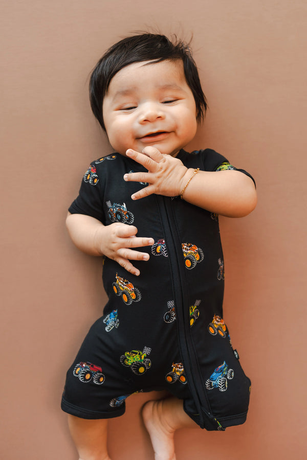 Zipper Shortall Romper
