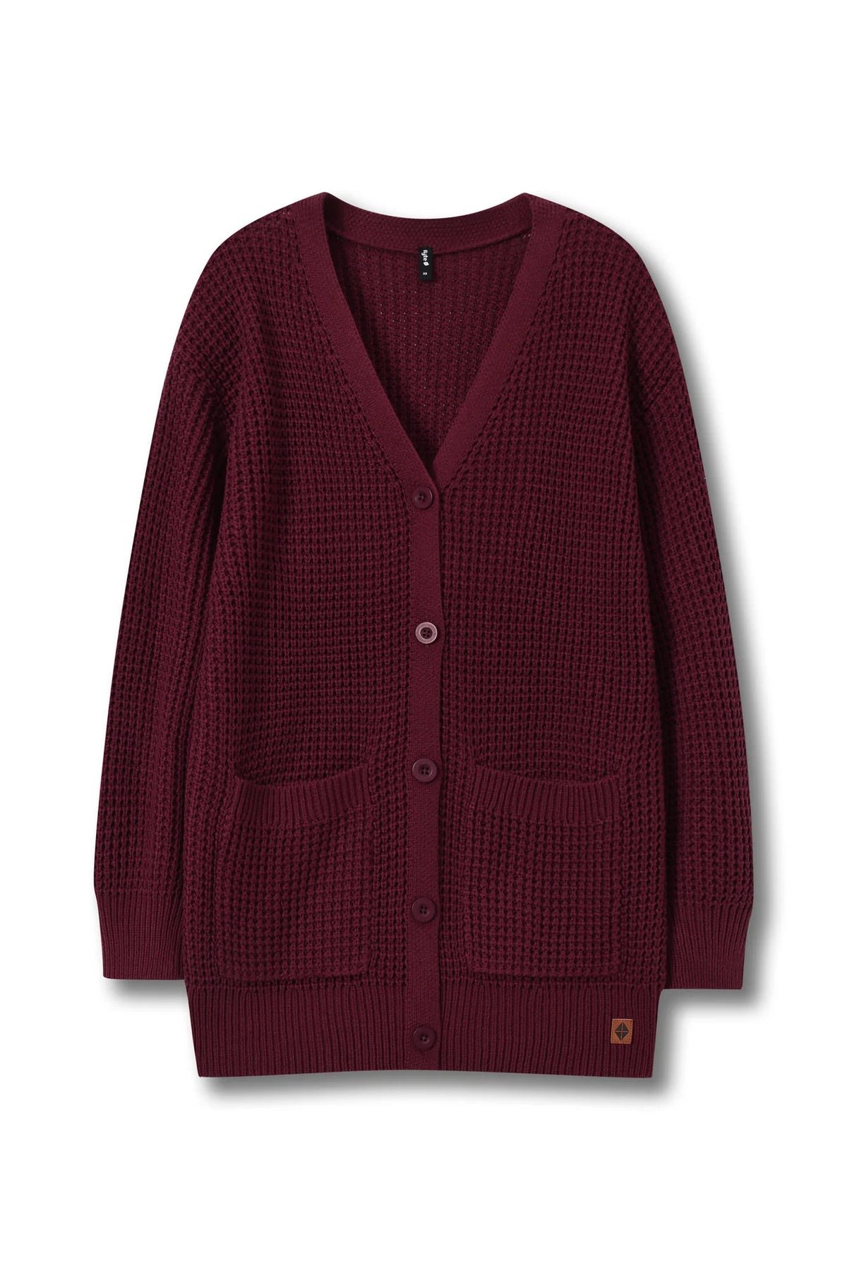 Chunky Knit Women's Waffle Cardigan