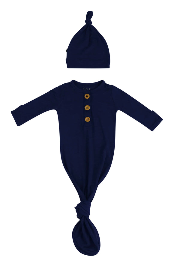 Knotted Day Gown with Hat Set