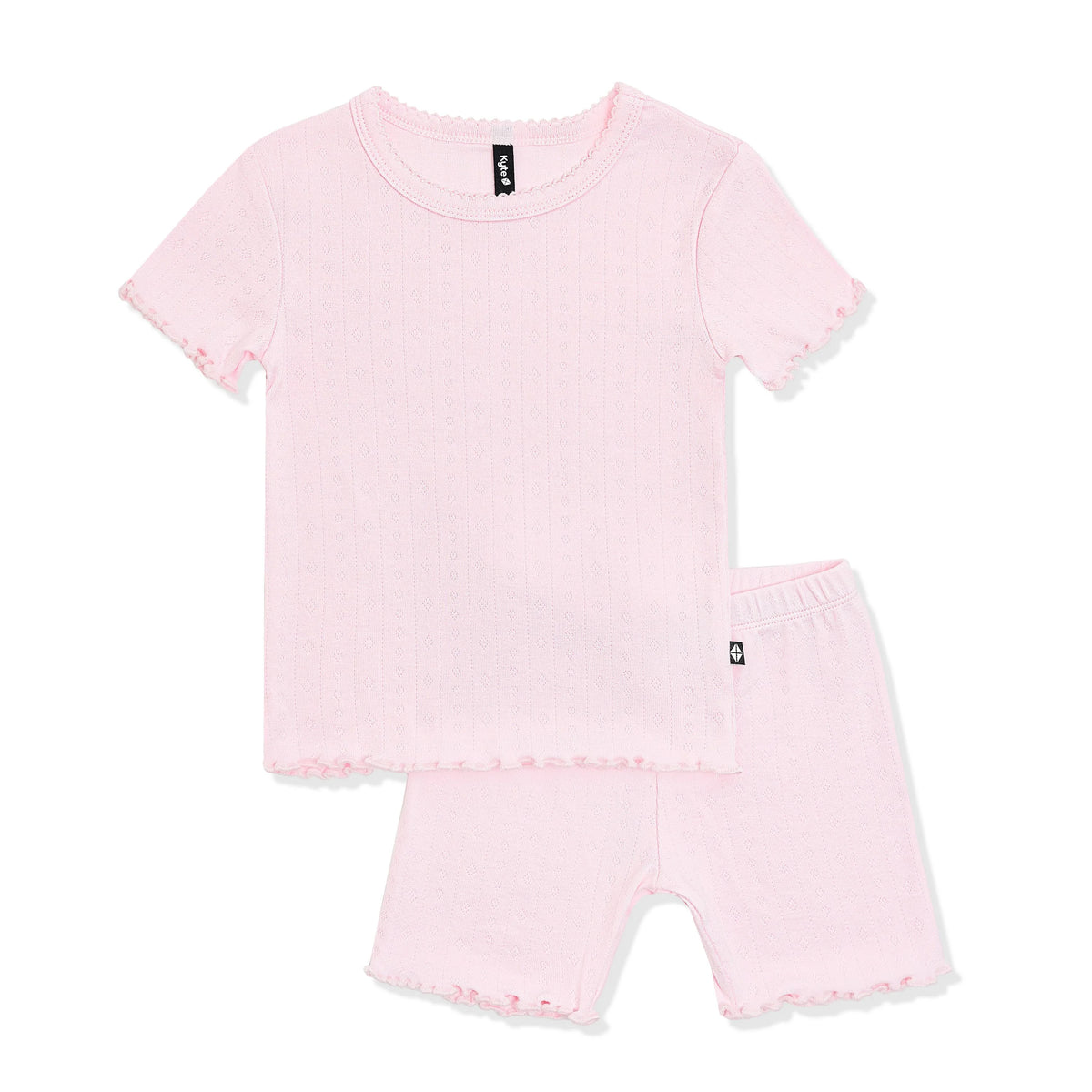Pointelle Short Sleeve Set
