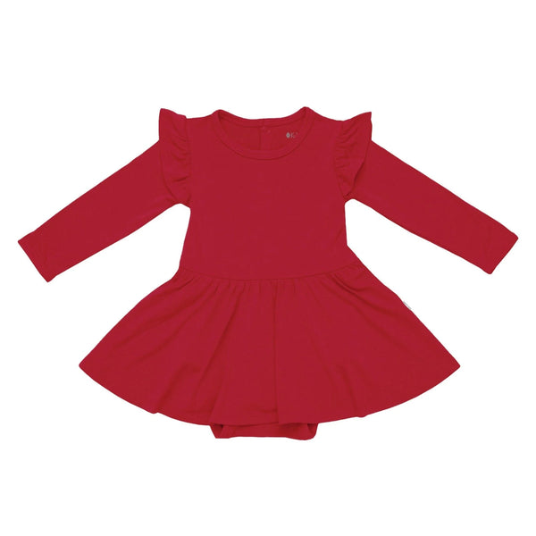 Long Sleeve Twirl Bodysuit Dress