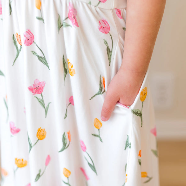 Puff Sleeve Twirl Dress